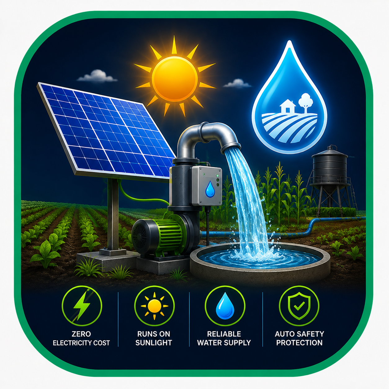 Solar Water Pumps (For Farms)